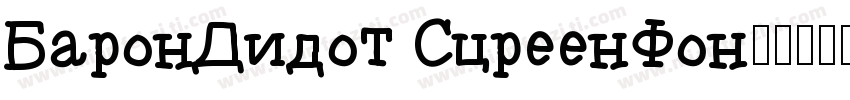 BaronDidot ScreenFon字体转换
